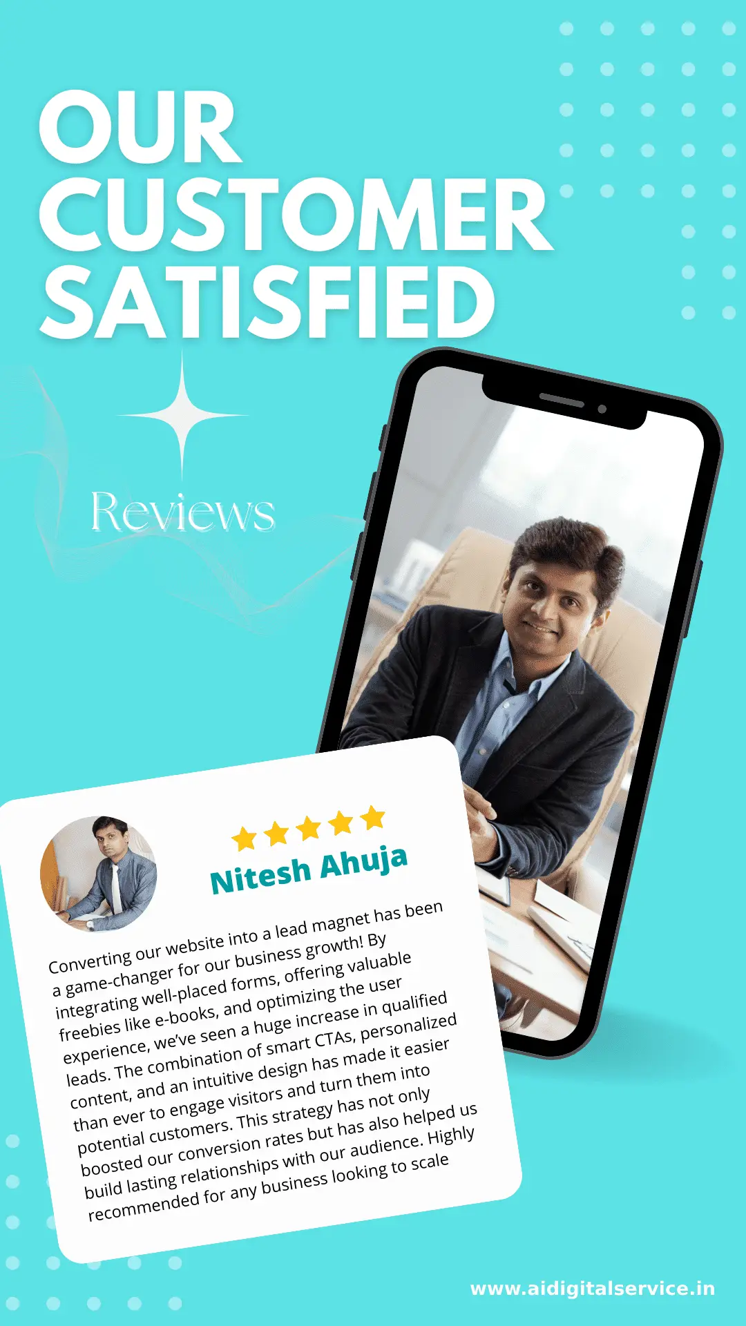 Customer success testimonial for AI Digital Service marketing campaigns